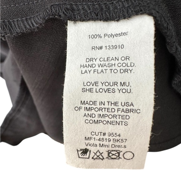 SHOW ME YOUR MUMU Viola Black Tiered Mini Dress Women Size XS $168 MSRP - Picture 8 of 11